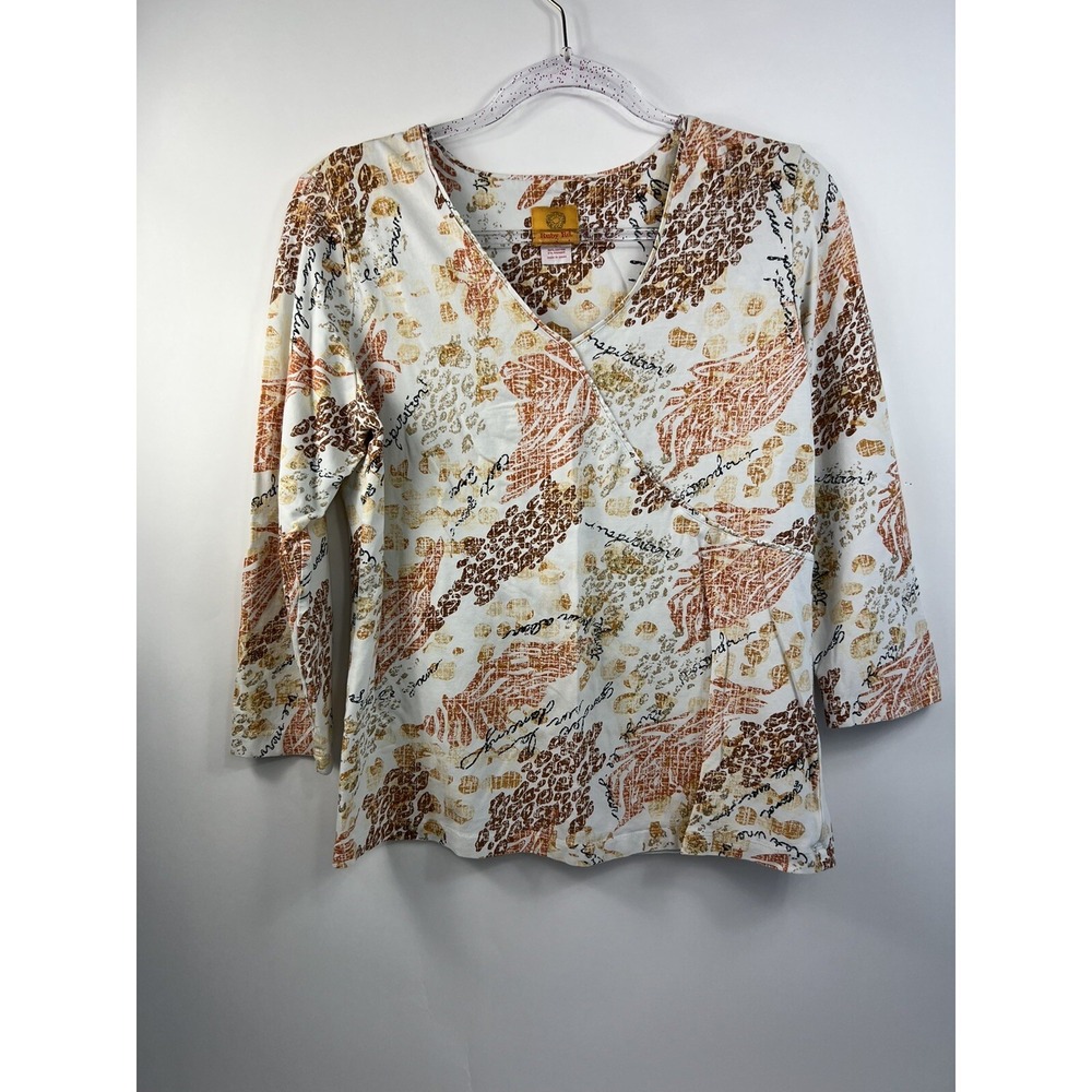 Ruby Rd Pullover Blouse Women's Size Medium White… - image 1